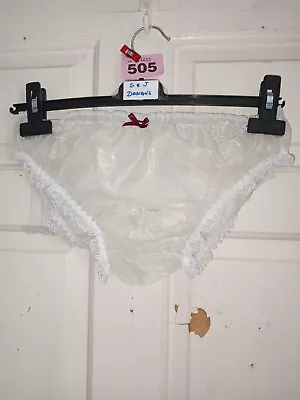 Ladies~maids~sissy~tv/cd~adult Baby Butterfly Cream Org & Lace Trim Pants 505 • £6.99