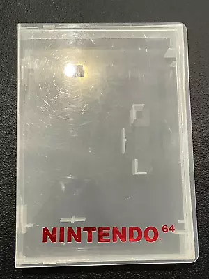 Nintendo 64 N64 Storage Box Plastic Clamshell Game Hard Case OEM Clear • $16.99