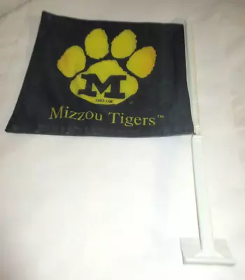 Vintage Missouri MIZZOU Tigers 14 X 12 Window Mount 2 Sided Car Flag 1983 • $10