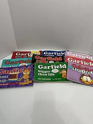 Lot Of 9 Vintage GARFIELD Books Comics By JIM DAVIS 1980s • $23.47