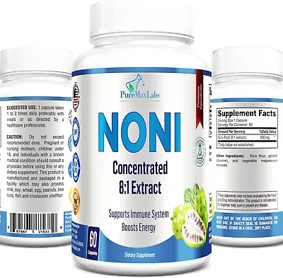 YUMMYVITE Noni Capsules - Concentrated 8:1 Noni Fruit Extract Superfood (Morinda • $16.95