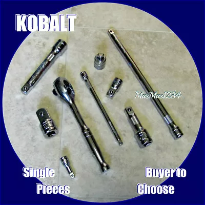 KOBALT Socket Extensions Adapter Quick Release Ratchet 1/4  3/8  1/2  U Pick • $7.95