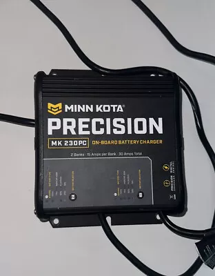 Minn Kota MK 230PC 2 Bank 15 Amp Each Bank Precision Onboard Battery Charger • $200