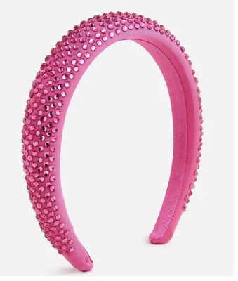 J Crew Pink Crystal Rhinestone Studded Headband NWT NEW • $25.49