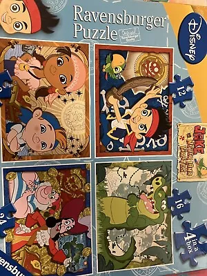 Ravensburger Disney Jigsaw Jake And The Never Land Pirates 4 In A Box Complete • £1.50