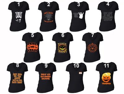 Halloween Costume T-shirt Pumpkin Skull Jack O Lantern Skull Dia Muertos Tshirt • £18.78