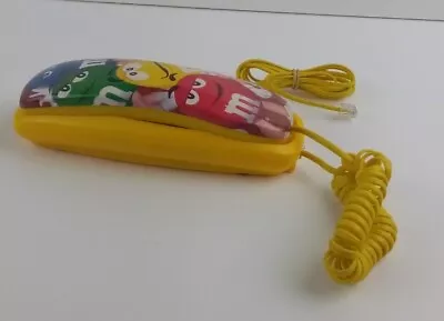 M&M's Trim Phone Telephone Yellow 2007 KNG America Tested Working  • $14.95