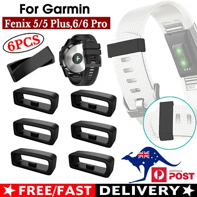 6x Watch Band Strap Loop Bracelet Lock Fastener 22mm For Garmin 5/5 Plus 6/6 Pro • $6.21
