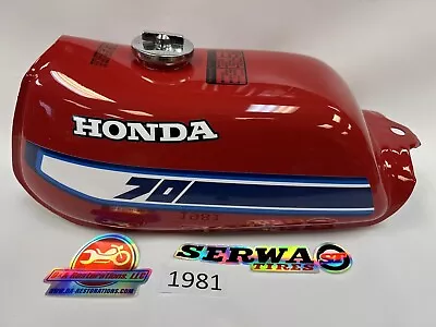 1981 Honda ATC70 Gas Fuel Tank Steel Serwa Reproduction Brand New • $500