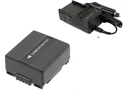 Battery + Charger For Panasonic PV-GS19 PV-GS29 PV-GS39 PV-GS59 MiniDV Camcorder • $18