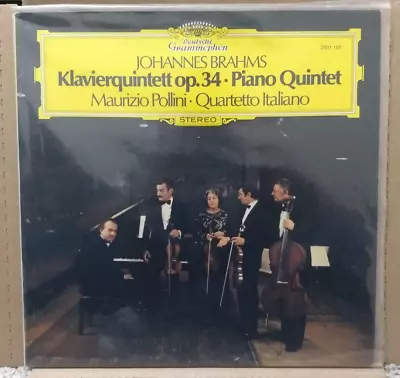 Brahms: Piano Quintet Op. 34 (LP) - Pollini Quartetto Italiano - German Import • $12.95