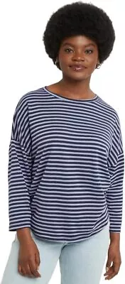 Hanes Essentials Three-Quarter Sleeve Tee Cotton T-Shirt For Women Classic Fit • $20.66