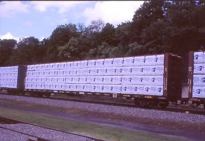 Freight Car-Sierra Pacific Lumber 86' Flat @ Phillipsburg NJ.-2022 Kodak Slide • $2.29