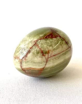 Lovely Onyx Marble Polished Egg Unique Pattern In Excellent Condition • £8.50