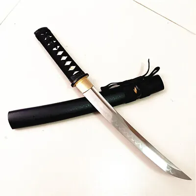 Battle Ready Sword Sharp Clay Tempered T10 Steel Blade Japanese Wakizashi Katana • $127