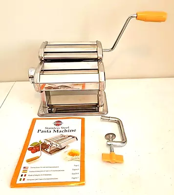 Fresh Pasta Noodle Maker Roller Machine Hand Cranked Roller & Cutter NorPro • $24.95