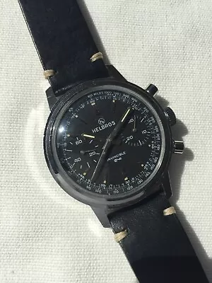 Vintage Helbros Invincible Commander Chronograph Swiss • $670