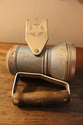 Old Metal Star Headlight & Lantern Company With Wooden Handle • $15