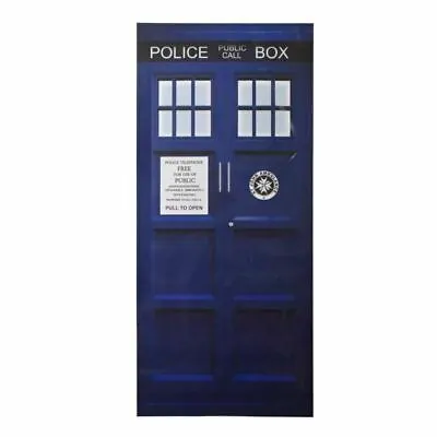 Who Wall Decal TARDIS Door Bathroom Creative Sticker DIY Doctor Fathead-Style  • £46.24