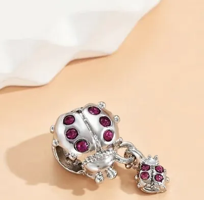 Ladybird Crystal Charm European Charm • £4.40