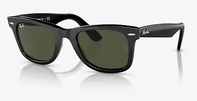 Ray-Ban Original Wayfarer Bio-Acetate 50 Mm Shiny Black Sunglasses RB2140 135831 • $112.35