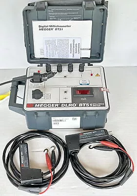 Megger BT51 DLRO Low Resistance Milli-OhmMeter + 2 X DH1 Handspike • $1254.63