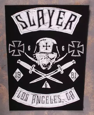 Slayer Los Angeles CA Printed Back Patch | American Thrash Metal Band Logo • $14.99