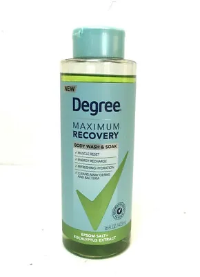 Degree Maximum Recovery Body Wash & Soak Epsom Salt Eucalyptus Extract • £24.28