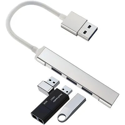 USB 3.0 4 Port Hub Splitter For PC Mac MacBook Notebook Laptop Desktop Portable • $4.24