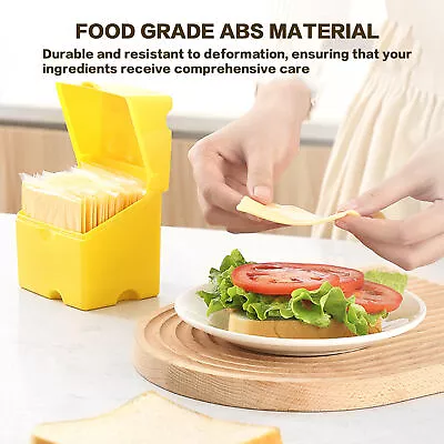 Plastic Cheese Shaped Cheese Storage Container Refrigerator Slice Cheese Storage • $11.39