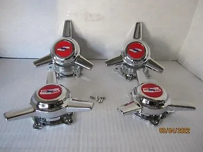4 Caps 3 Bar Spinners American Racing Torq Thrust Ii  Vn 515 Vn615 Wheels  W/bel • $99.95