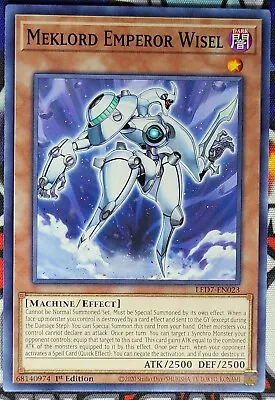 Yu-Gi-Oh! | X3 Meklord Emperor Wisel | LED7-EN023 | 1st Edition | NM • $1.25