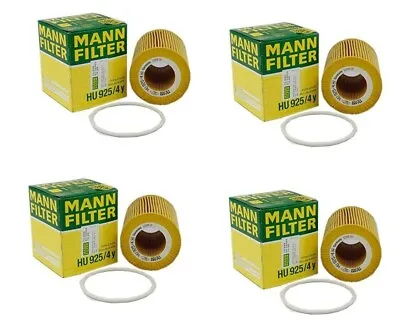 OEM Mann Set Of 4 Engine Oil Filters For Land Rover LR2 Volvo S60 V60 XC60 XC70 • $30.96