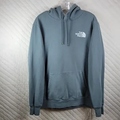 The North Face Hoodie Men's Large Green Fleece Pullover Casual Stretch Hooded • $22.88