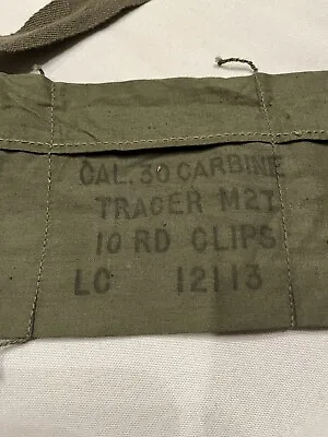 M1 Carbine Bandolier Korean War Original Dated 1953 • $20