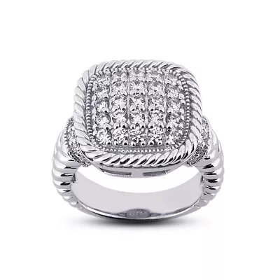 1CT Total F VS1 Round Cut Earth Mined Certified Diamonds 14K Gold Fashion Ring • $2982.84
