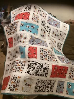 Quilt Hand Made Disney Mickey And Minnie Mouse Baby Infant Child Adult Lap • $139