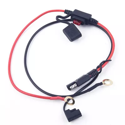 Waterproof Motorcycle SAE Connection Cable Adapter Battery Charging Wire Fuse O • $10.92