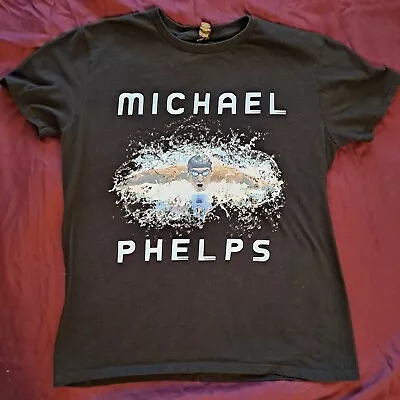 Black Medium Michael Phelps T Shirt • $10