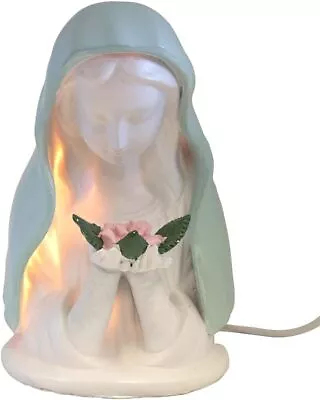 VILLAGE GIFT IMPORTERS Blue Madonna With Rose Night Light | Small  • $64.58