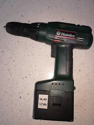 Metabo 14.4v Cordless Drill Screw Driver (good Working Order But Dead Battery) • £14.99