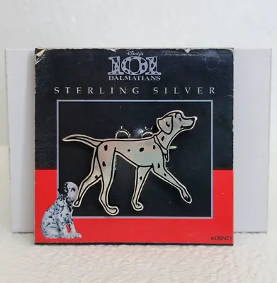 Vintage Sterling Silver Disney 101 Dalmations Perdita Brooch Pin On Card! • $54.59