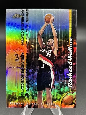 1998-99 Topps Finest REFRACTOR #188 Rasheed Wallace Portland Trail Blazers • $4.99