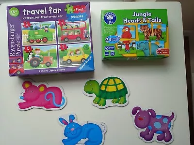 £6.50 • Buy Jigsaw Puzzle Game Bundle / First Puzzle 18 Months 2 Years Animals Farm Jungle