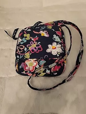 Vera Bradley Pink Floral Quilted Flap Small Hipster Crossbody Adjustable Strap  • $21.99