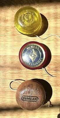 3 VINTAGE 1970s/80’s Duncan Professional Yo-Yo’s -Made In USA • $14.99