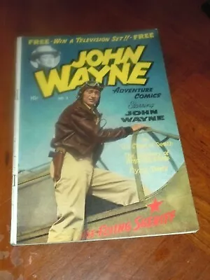 JOHN WAYNE ADVENTURE #3 (TOBY PRESS 1950) VG+ (4.5) Cond. WILLIAMSON FRAZETTA   • $180