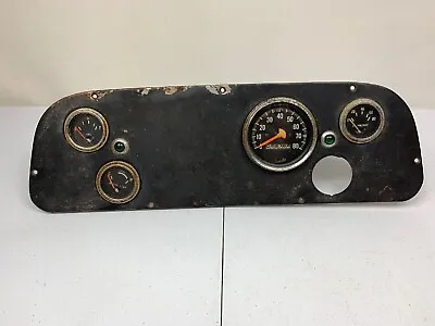 Vintage Mack Truck Stewart Warner Dash Cluster Oil Water Fuel Speedometer • $89.99