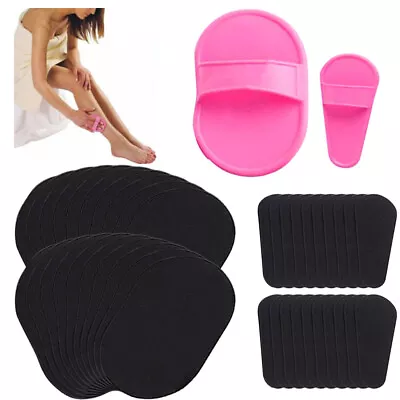 20x Exfoliating Hair Removal Pad Set Smooth Away Legs Skin Pads Arm Face Remover • £3.49