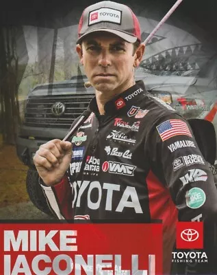 2019 MIKE IACONELLI Toyota Fishing Team BASS FLW Fishing 8x10 Promo Card • $4.99